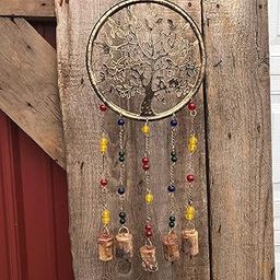 Crafties Art Large Metal Feng Shui/Vastu Wind Chimes for Home, Office, Indoor & Outdoor Decoration | Decorative Multiple Brass Bells for Positive Vibrations Energy Flow (Tree)-image-97