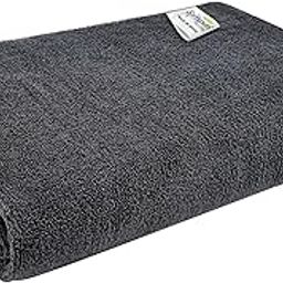 SOFTSPUN Microfiber Bath Towel 1Pc 60x120cm Grey! Ultra Absorbent Super Soft & Lightweight Quick Drying for Men & Women Daily Use Large Size Unisex.-32