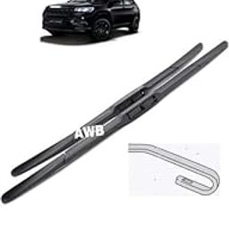 AWB® Hybrid Wiper Blades Compatible with Jeep Compass 24"+18"(Pack of 2)-19