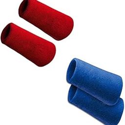 R LON Workout Sweat/Wrist Band for All Sports Like Hocky,Tennis,TT,Running.Weight Lifting with Super Sweat Absorbent Free Size for Men & Women (Pack of 2 Pair) a4-image-93