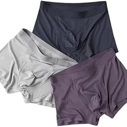 DEEPAL Enterprises Men's Extra Thin Elastic Underwear Long Comfortable Ice Silk Breathable Comfort Brief-Boxer-Trunks Imported Material Multicolour-image-28