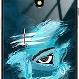 NDCOM for Realme X Back Cover Mahadev Eyes Devotional Printed Glass Case-0
