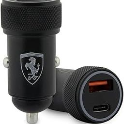 Ferrari Car Charger [Official Licensed] by CG Mobile | USB Type-C Car Charger 38W, Printed Shield Logo QC 3.0 Dual Port Fast Car Charger for iPhone 16/15/14/13 Series, Galaxy S24/S23 Series - Black-8