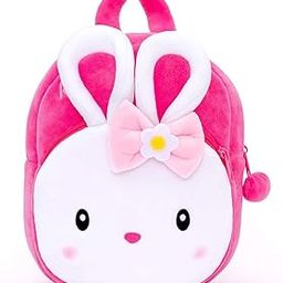 Cute Kids Backpack Toddler Bag Plush Animal Cartoon Mini Travel Bag for Baby Girl Boy 1-6 Years (New-Konggi Rabbit)-image-62