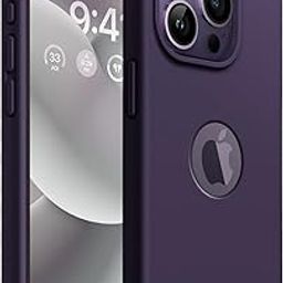 Elzzi ® Liquid Silicone Cover Compatible for iPhone 14 Pro Case (6.1 inches) 3 Layer Microfiber Lining Covers Phone Cases Full Body Protective Wireless Charging Shockproof Back Cover (Deep Purple)-image-51