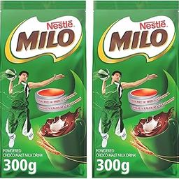 Nestle's Milo Powder Choco Malt Delicious Hot Or Cold Mixed With Water Or Milk Drink 300gm (Pack of 2)-image-4
