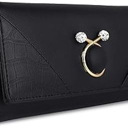 Women's and Girls Synthetics Faux Leather New Premium Styles Latest Women Clutches wallets purses Handbags-12