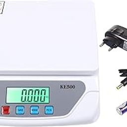 Baijnath Premnath iScale 10kg x 1g Multipurpose Weighing scale for Kitchen, Industries and home weight measuring, Balance with Direct Electricity Adapter (Not legal for commercial use)-image-0