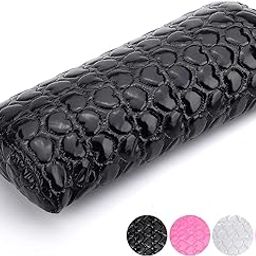Nail Pillow Hand Rest for Nails, Washable PU Leather Nail Armrest Detachable Manicure Hand Pillow Cushion Nail Art Accessories Tool for Nails Tech (Black)-picture-15