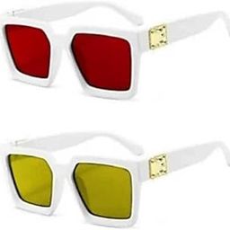 Stylish Casual Plastic White Polarized Female Sunglasses K-sahil wht m red,ylo mno sun c_bz-image-43