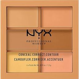 Nyx Professional Makeup Conceal Correct and Contour Palette, Medium, 9g-5