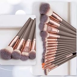 Roslet Makeup Brush Set 16 Pcs Professional Make Up Brushes Tool Premium Synthetic Contour Brushes Foundation Powder Blush Blending Concealers Eyeliner Eyebrow Eyeshadow Lip Brush Kit (Brown)-10