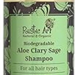 Rustic Art Aloe Clary Sage Shampoo | All Hair Types | Sulphate & Paraben Free | Biodegradable, Organic | For Women & Men | (210 g)-18