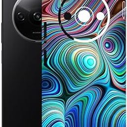 AtOdds Mobile Skin Sticker Wrap | Compatible for REDMI A3X | Scratchproof Matte Finish | Full Coverage for All Sides & Camera Protection (Water Paint)-6