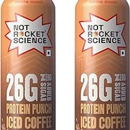Not Rocket Science Protein Punch Iced Coffee | 26g Protein Shake | Lactose-Free | Gluten-Free | Zero Added Sugar | With 280 mg of KSM-66 Ashwagandha | High Calcium | Low Fat | 280ml Each – Pack of 2-image-10