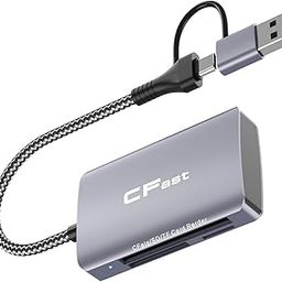 CFast 2.0 Card Reader, USB 3.0 or USB C Port, 5-in-2 SD/TF Memory Card Reader Portable Aluminum CFast Memory Card Adapter, Compatible with: Windows/Mac/Linux/Android/ChromeOS, etc-14