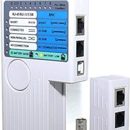 4 in 1 Network Cable Tester USB Tester Meter Remote RJ11 RJ45 USB BNC for UTP STP Cables Tracker, Current Voltage Capacity Testing-picture-6