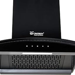 Crown Tosca 60 Chimney | Chimney for Kitchen 60 CM 1300 m3/hr with Heat Auto Clean Technology | Energy Saving LED Light | Push Button Control Chimney-13
