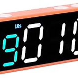 Fitness Timer Clock, Widely Used Multiple Function Workout Interval Timer Low Battery Alert for Home for Garage (Green and White)-43