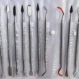 RELIBBA Wax Carving & Modeling Tools, Clay & Pottery Tools, Modeling/Sculpting/Carving Tools - Stainless Steel (Set of 12 Pieces)-image-65