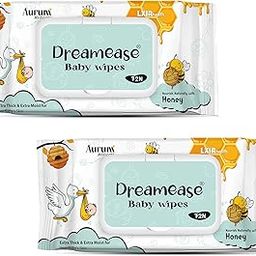 Dreamease Baby Wipes with Honey – Gentle, Soft & Nourishing | Enriched with Natural Honey | Alcohol-Free, pH Balanced & Safe for Daily Use on Delicate Baby Skin Pack of 2| 144 wipes-image-38