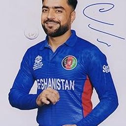 5x7 Inches Original Autographed Photo of Afghan Cricketer Rashid Khan-image-84