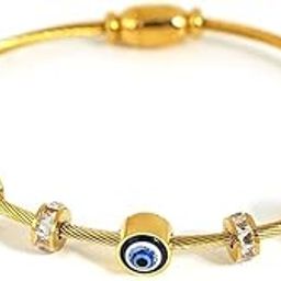 Evil Eye Bracelet for Women | Anti Tarnish Bracelet | Stylish Magnet Bracelet Kada for Women, Girls | Aesthetic Jewellery for Women-image-51