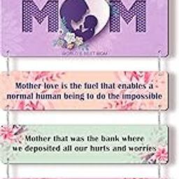 Regalo Casila Mom Quotes Wall Hanging Home Decor for Living Room - Birthday Gift for Mother's Day - Size: 12 X 25 Inch Mowh0008-image-45