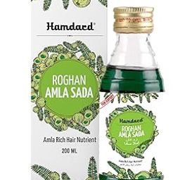 Hamdard Roghan Amla Sada Pet | 200 Ml | Helps Maintain Healthy Hair Oil | Manages Dandruff, Hair Fall And Premature Greying | Herbal Remedy | All Natural | Pack Of 2-image-64