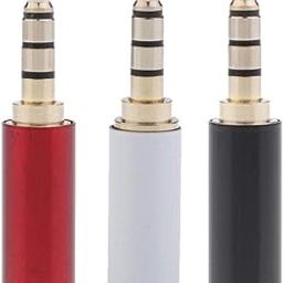 ATORSE 3 Pieces 3.5mm 1/8" TRRS 4 Pole Male Plug A/V Solder Connector-image-30