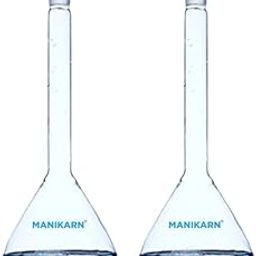 MANIKARN Borosilicate Glass Volumetric Flask – Class A Accuracy with Glass Stopper – 250ml (Set of 2 piece) – Lab Measuring Flask for Chemistry, Titration & Scientific Use-20
