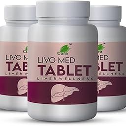 CURA LIVOMED TABLET I Liver Detox Supplement I Supports Liver & Digestive Health I Clinically Researched Therapeutic Ingredients I Pack of 3 I 100 tab x 3-image-27