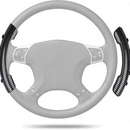 MIZZEO Carbon Fibre Steering Wheel Booster Cover, Enhanced Non-Slip Grip for Comfort & Control, Carbon Black, Compatible with Volkswagen Jetta (Type-II) 2010-2015-image-57