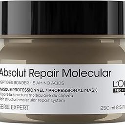 L'Oréal Professionnel Absolut Repair Molecular Deep Repairing Rinse-off Cream Mask for Damaged Hair - 250 ml | Repairs Very Damaged Hair and Restores Strength With 2% Peptides Bonder & 5 Amino Acids-4