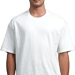 Solid Oversized Fit Half Sleeve Round Neck T-Shirt-image-36