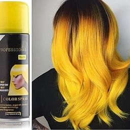 HUDA GIRL BEAUTY Professional 1 Day Temporary Yellow Hair Color Spray with Botox , Collagen and Argan Oil.-17