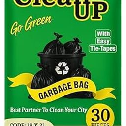 Clean up Biodegradable Garbage Bags – 18x20 Inch Medium Trash Bags, 300 Count (30 Bags x 10 Rolls) – Heavy-Duty, Leak-Proof, Eco-Friendly for Home, Office & Outdoor Use-image-70