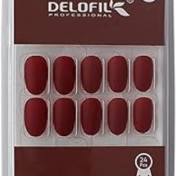 Delofill professionl 24 PCS Soft Matte Press-On Nails | Natural Look, Lightweight & Comfortable-picture-52