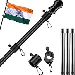 HASTHIP® 116.5CM Telescoping Metal Flag Pole-image-81