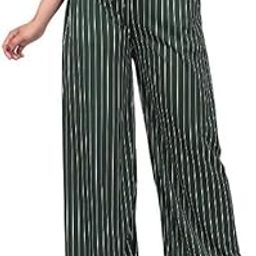 Womens Straight Fit Trousers with Front Zip and Button Closure Office Wear Pants-image-59