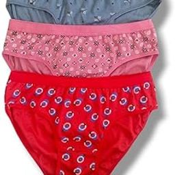 Women's Cotton Panties Briefs (Pack of 3) Combo Multicolour | 100% Soft Cotton Comfortable Fit | Premium Printed Breathable Ladies Underwear-image-75
