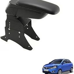 Kozdiko Car Centre Console Hand Armrest Black Compatible with Tata Zest-24