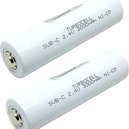 INVENTO 2Pcs 2.4V 3000mah Ni-Cd Rechargeable Battery Cell Sub C SC For Brite Lite Torch Home Toys DIY-image-26