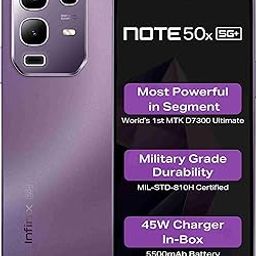 Infinix Note 50x+ 5G (Enchanted Purple, 6GB RAM, 128GB Storage) | MediaTek Dimensity 6100+ | 50MP Dual Rear Camera | 6.78" AMOLED Display | 5000mAh Battery | 33W Fast Charging| Upto 12GB RAM Expansion-25