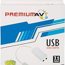 PremiumAV USB 2.0 Virtual 7.1 Channel Audio Sound Surround Card Adapter (White)-picture-15