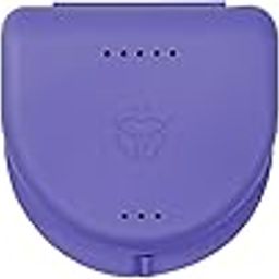 Dental Orthodontic Retainer/Aligner Case/Box/Mouth Guard and Denture Storage in Violet Colour (3)-picture-15