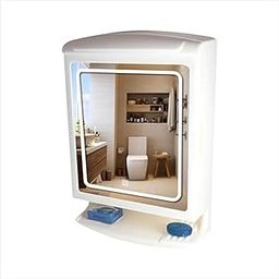CIPLA PLAST Pride LED Mirror Cabinet | Wall Mounted Bathroom Mirror Cabinet with 5 Shelf Storage | 3-Color Mode and Dimmer Light Function | BRC - 827 LED (White)-image-10