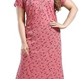 Women's Hosiery Nightgown, Maxi Nighty, Free Size-image-47