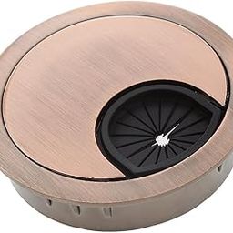 Desk Table Metal Grommet Outlet Wire Cable Cover 53mm Red Bronze-image-63