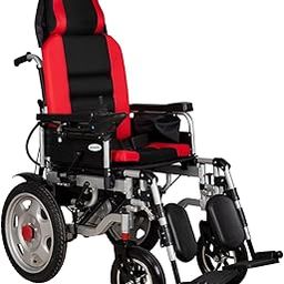 Everactiv EcoRider Electric Wheelchair with additional Headrest | Color- Blue | 180 degree Reclining | Elevating and Detachable Footrest | Made In India-image-55